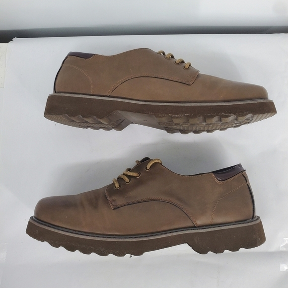 Jousen Milan Men's Oxford Shoes Size 11 Round Toe Lace Up Brown - Picture 11 of 13